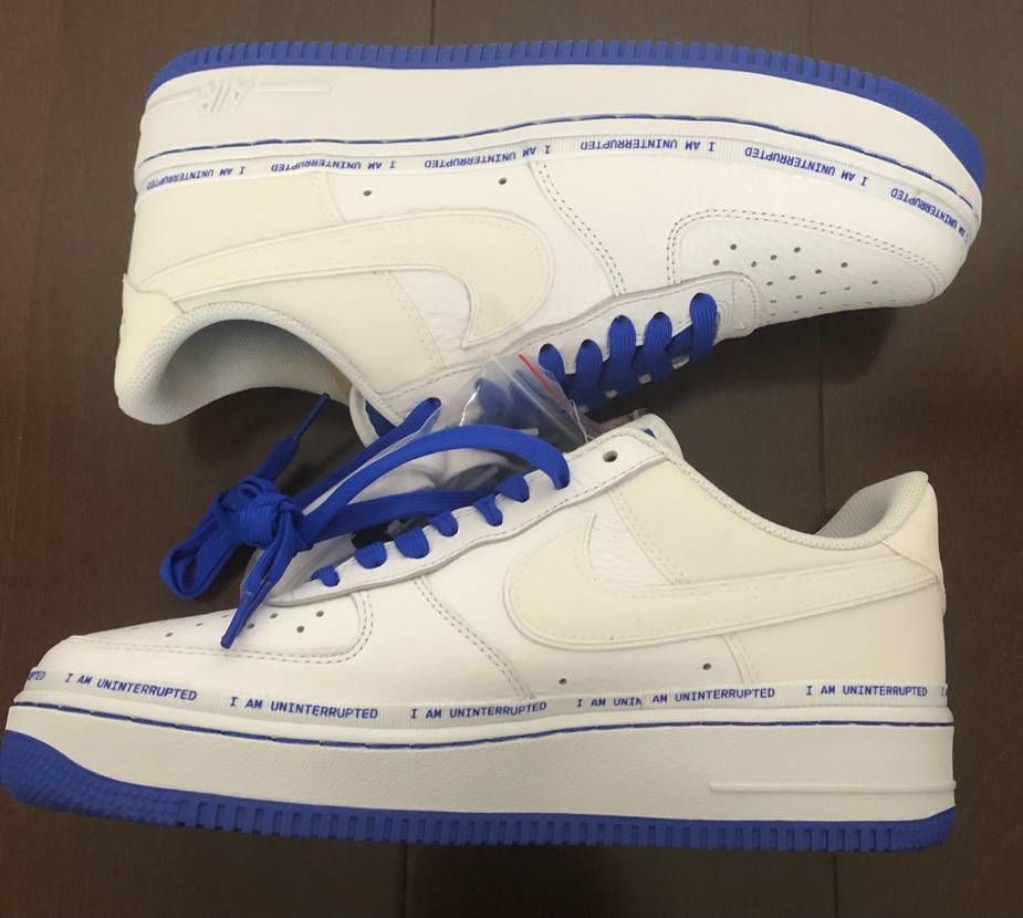 Uninterrupted × Nike Air Force 1 "White/Lapis Blue"