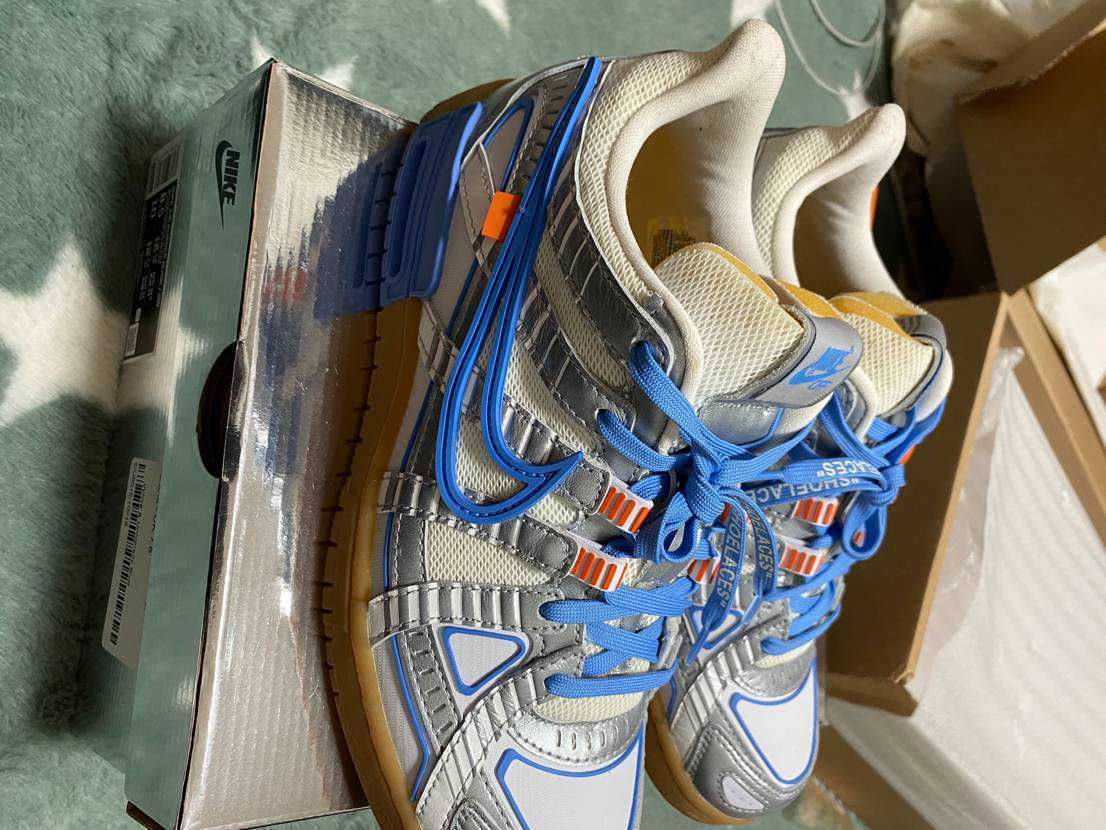 Off-White × Nike Air Rubber Dunk "White/University Blue" 