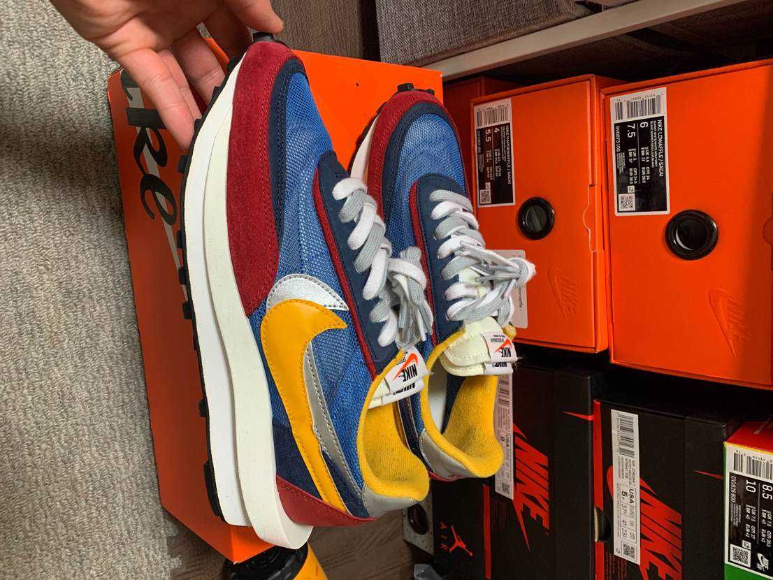 sacai × Nike LDV Waffle "Red/Blue"