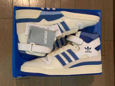 adidas Forum 84 High Blue Thread "Off White-Bright Blue/Footwear White"