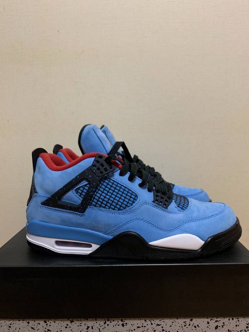 Travis Scott × Nike Air Jordan 4 Retro Cactus Jack "University Blue"