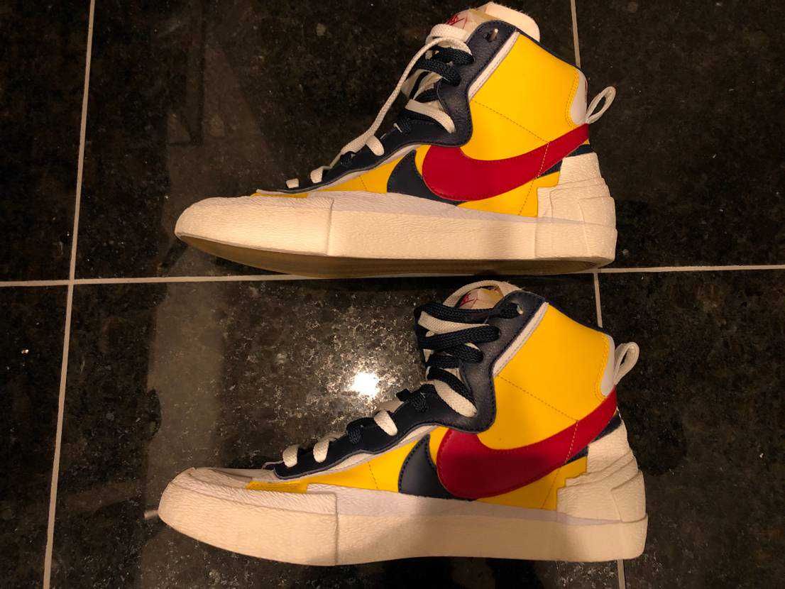 sacai × Nike Blazer Mid "Varsity Maize/Varsity Red"