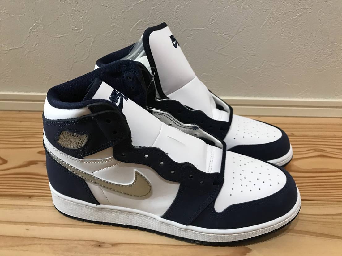 Nike GS Air Jordan 1 High OG CO.JP "Midnight Navy" (2020)(ブリーフケースなし)
