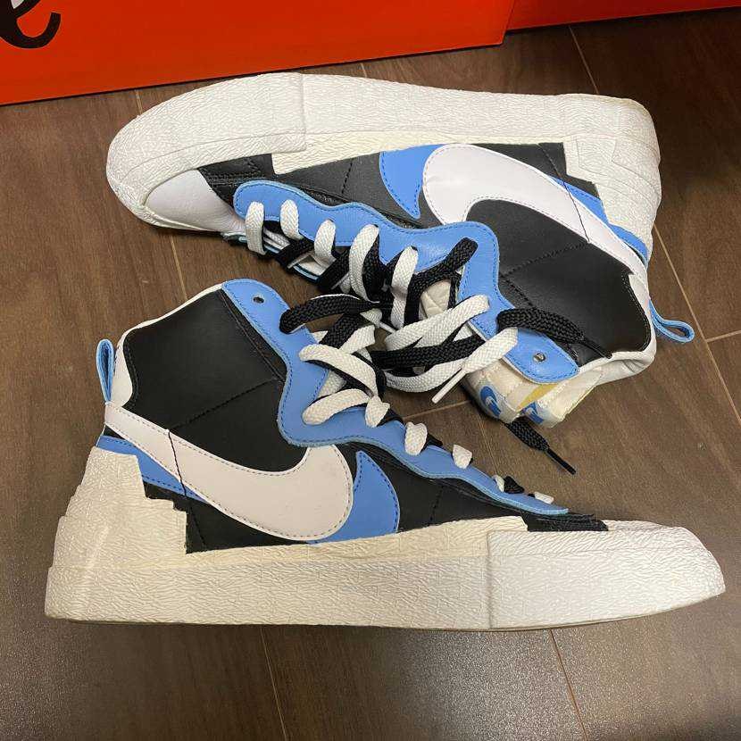 sacai × NIKE BLAZER MID "BLACK / BLUE"