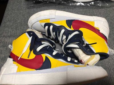 sacai × Nike Blazer Mid "Varsity Maize/Varsity Red"