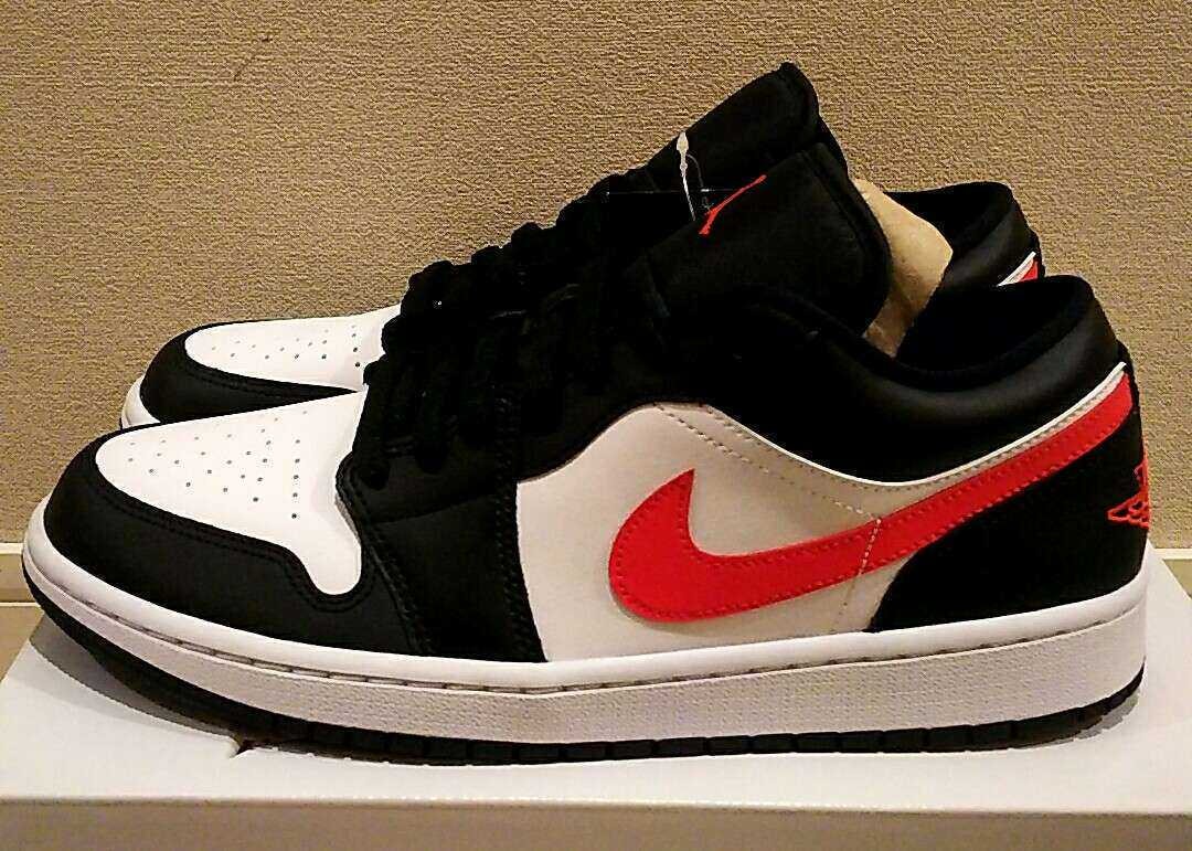 NIKE Women's AIR JORDAN 1 LOW "BLACK/SIREN RED/WHITE"