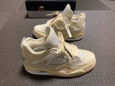 Off-White × Nike Women's Air Jordan 4 SP "Sail"