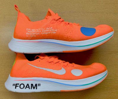Off-White × Nike Zoom Fly Mercurial Flyknit "Total Orange/White/Volt"