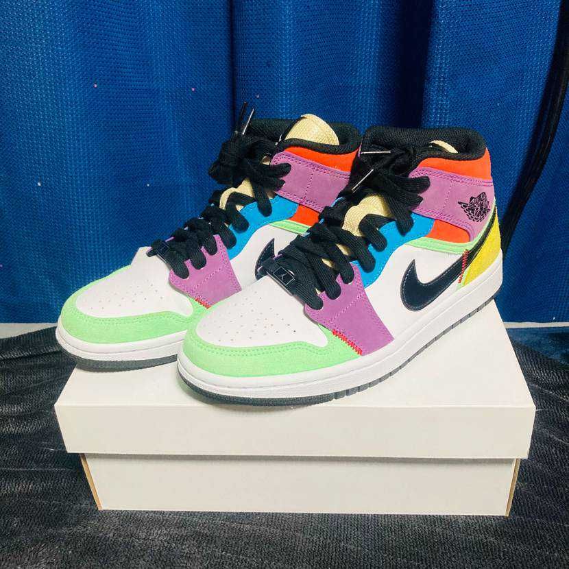 Nike Women's Air Jordan 1 Mid "Multi Color"