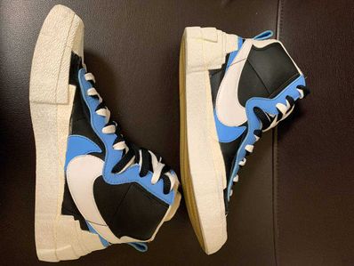 sacai × NIKE BLAZER MID "BLACK / BLUE"