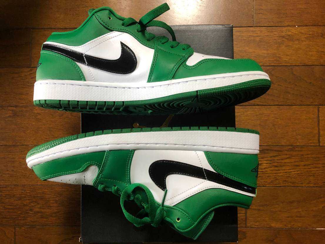 NIKE AIR JORDAN 1 LOW "PINE GREEN/WHITE"