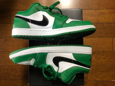 NIKE AIR JORDAN 1 LOW "PINE GREEN/WHITE"
