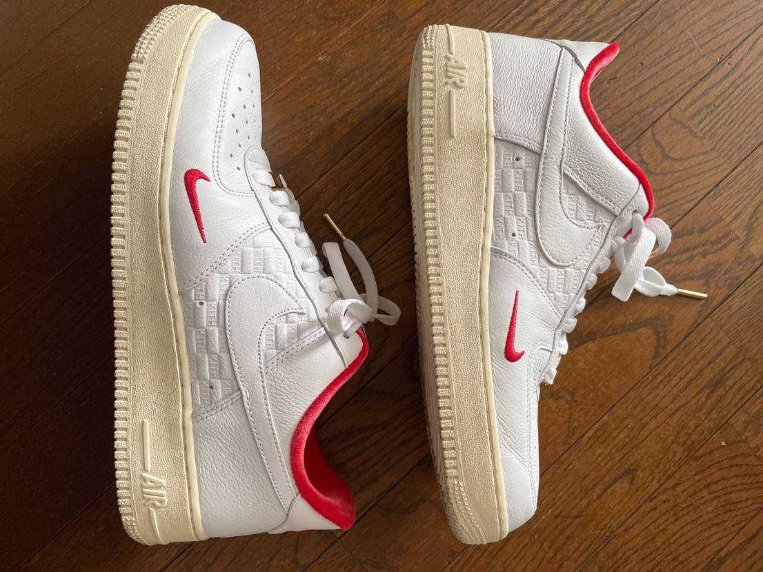 KITH × Nike Air Force 1 Low "White/Red"