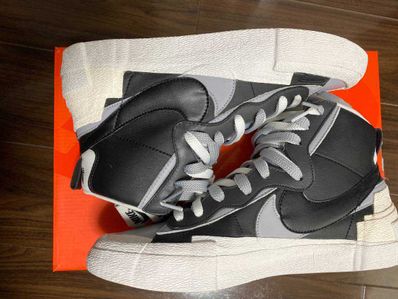 sacai × NIKE BLAZER MID "BLACK/WOLF GREY/WHITE"