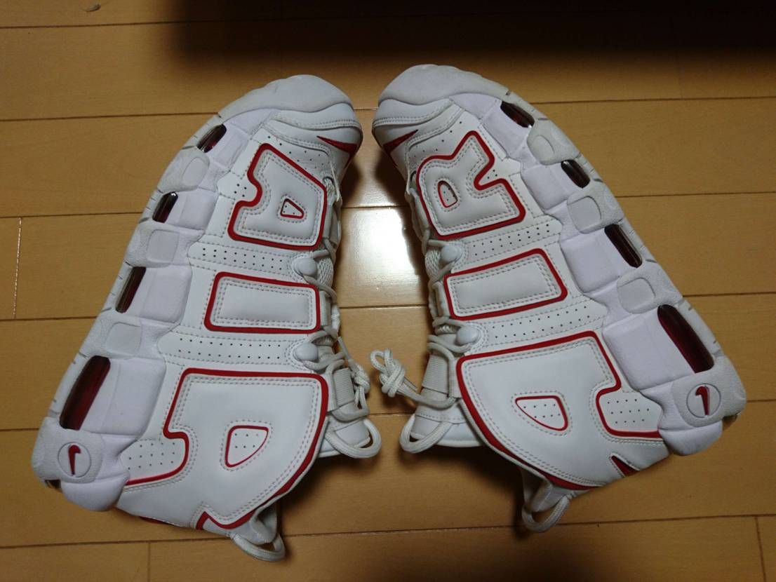 NIKE AIR MORE UPTEMPO "WHITE/VARSITY RED" (2021)