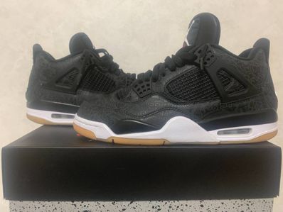 Nike Air Jordan 4 Retro "Laser Black/Gum"