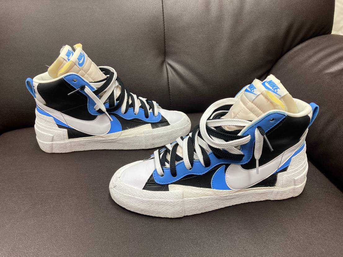 sacai × NIKE BLAZER MID "BLACK / BLUE"