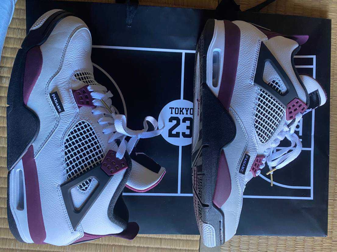 Paris Saint Germain ×Nike Air Jordan 4 Retro "White/Bordeaux/Neutral Gray"