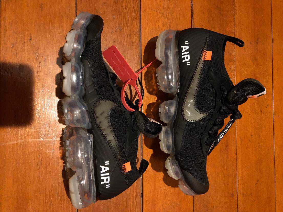 Off-White × Nike Air Vapormax "Black/Total Orange/Clear"