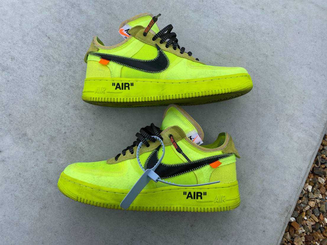 Off-White × Nike Air Force 1 Low "Volt"