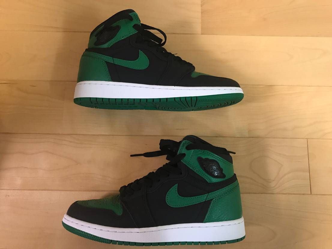 NIKE AIR JORDAN 1 RETRO HIGH OG GS "BLACK/PINE GREEN"