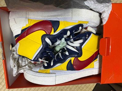 sacai × Nike Blazer Mid "Varsity Maize/Varsity Red"