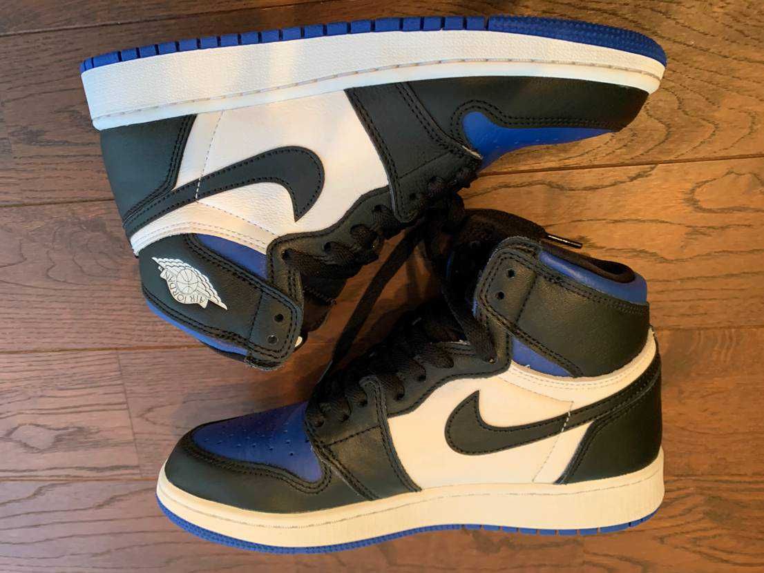 Nike GS Air Jordan 1 High "Royal Toe" (2020)