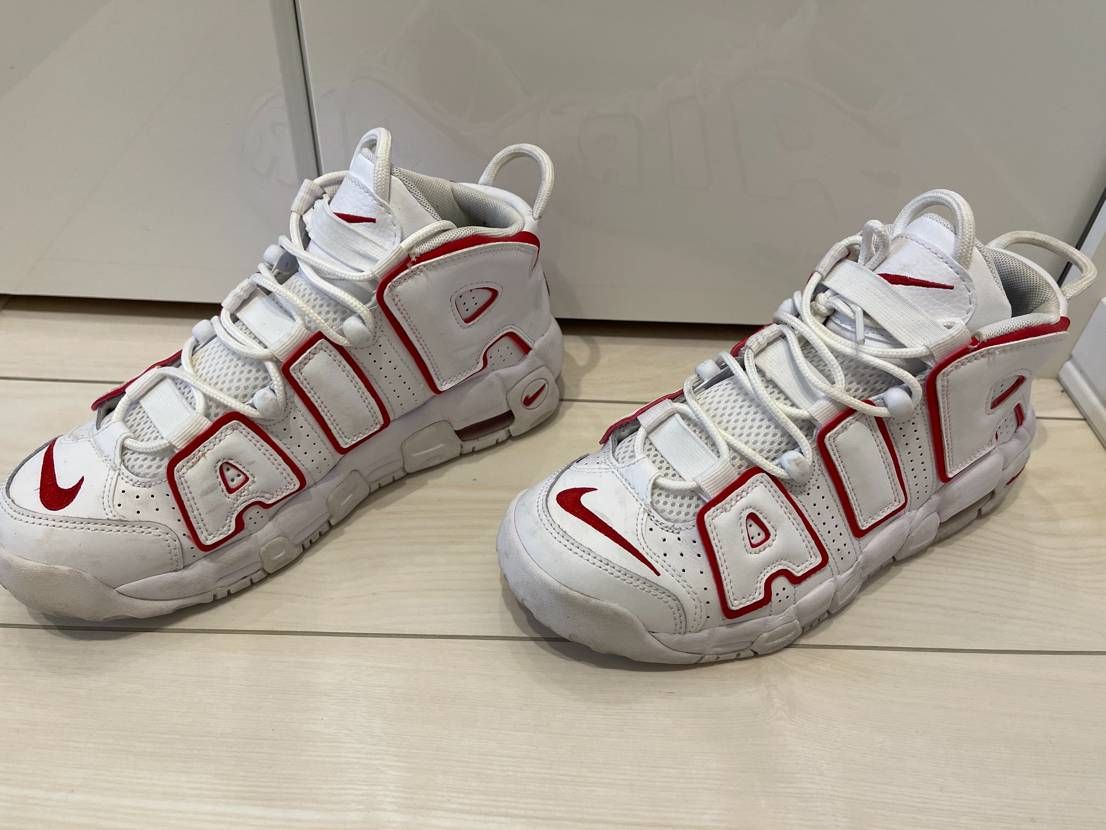 NIKE AIR MORE UPTEMPO "WHITE/VARSITY RED" (2021)