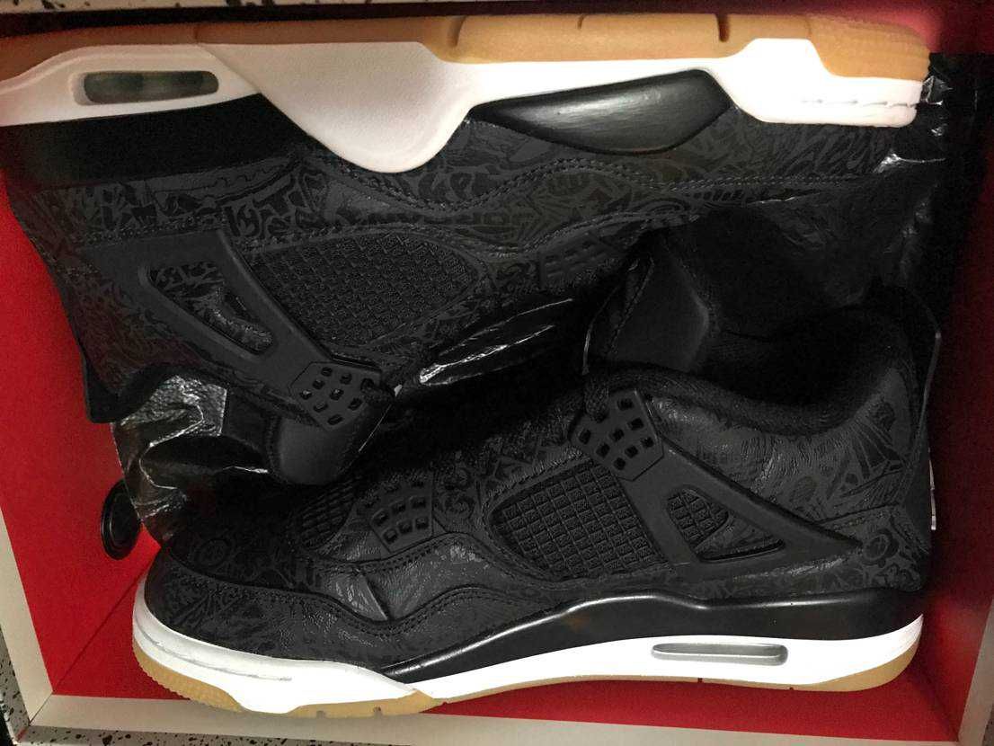 Nike Air Jordan 4 Retro "Laser Black/Gum"