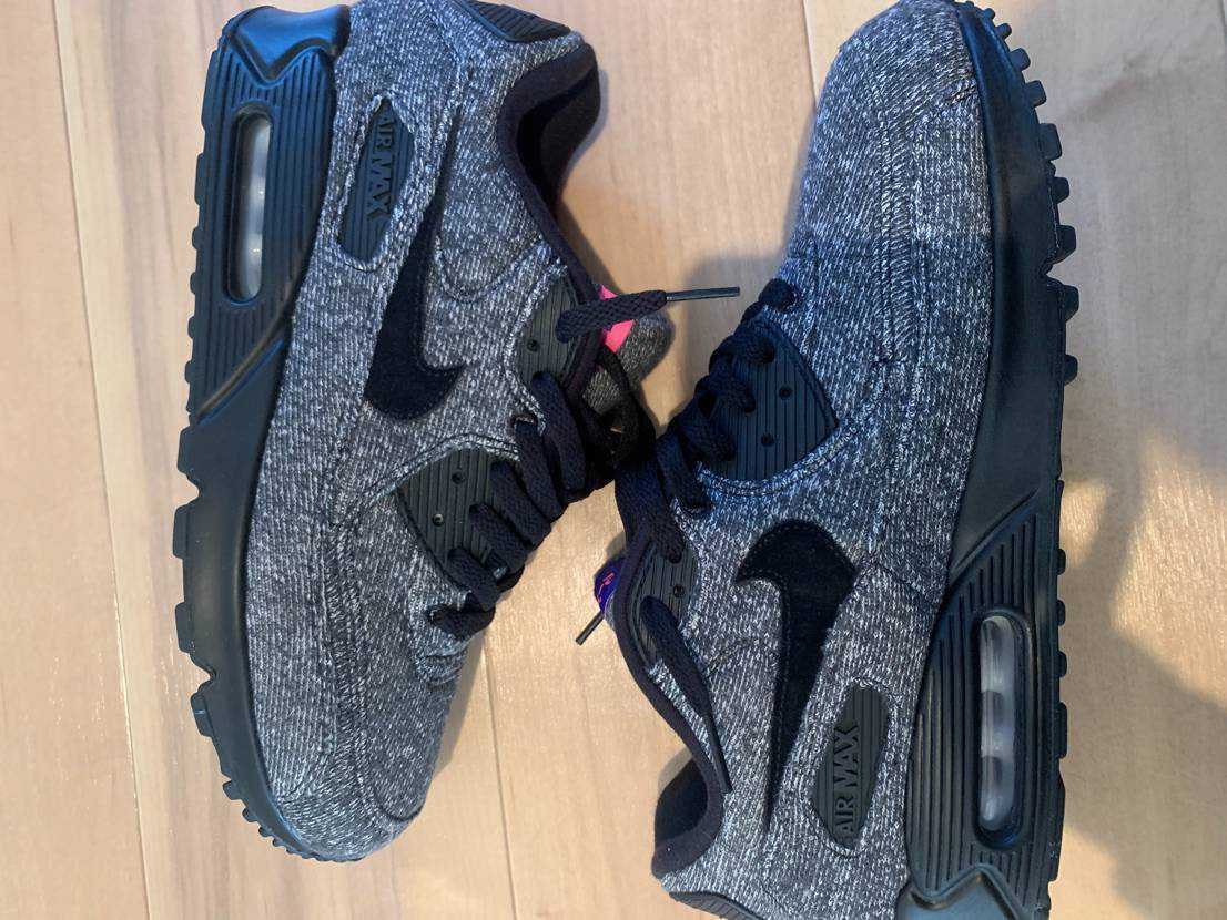 LOOPWHEELER × Nike Air Max 90 "Grey/Black"