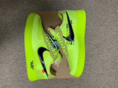Off-White × Nike Air Force 1 Low "Volt"