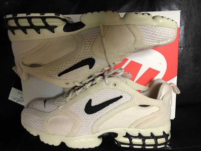 Stussy × Nike Air Zoom Spiridon CG 2 "Fossil/Black"