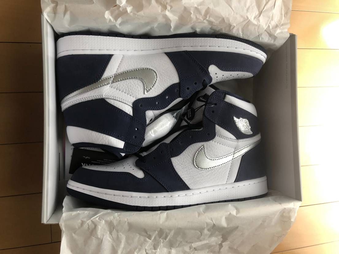 Nike Air Jordan 1 High OG CO.JP "White/Midnight Navy" (2020)(ブリーフケースなし)