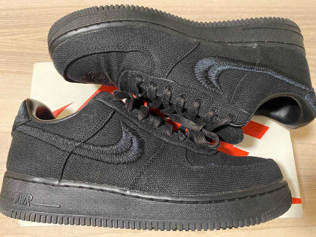 Stussy × Nike Air Force 1 Low "Triple Black"