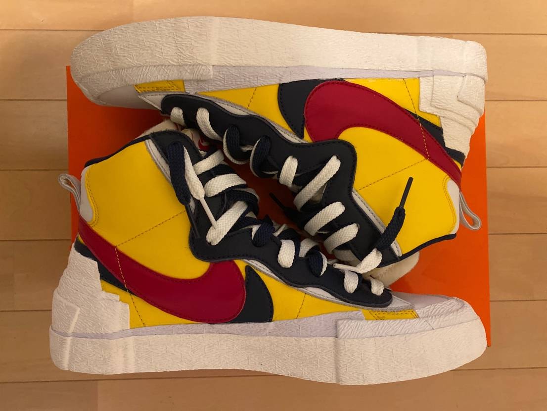 sacai × Nike Blazer Mid "Varsity Maize/Varsity Red"