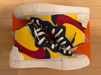 sacai × Nike Blazer Mid "Varsity Maize/Varsity Red"