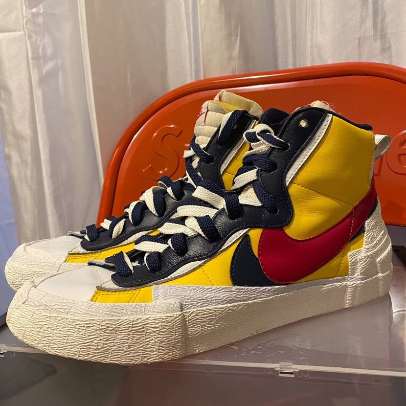 sacai × Nike Blazer Mid "Varsity Maize/Varsity Red"