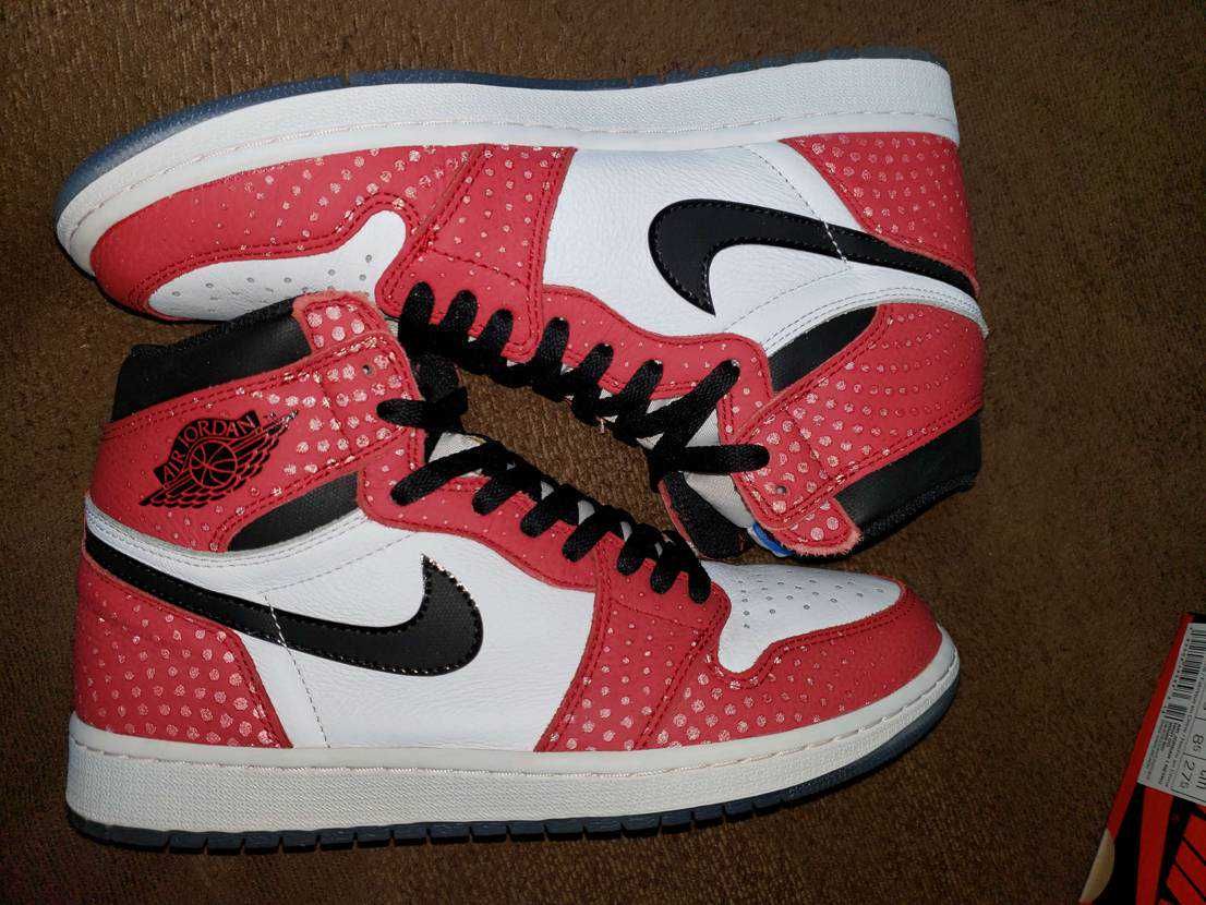 Spiderman × Nike Air Jordan 1 Origin Story "Gym Red/White/Photo Blue/Black"