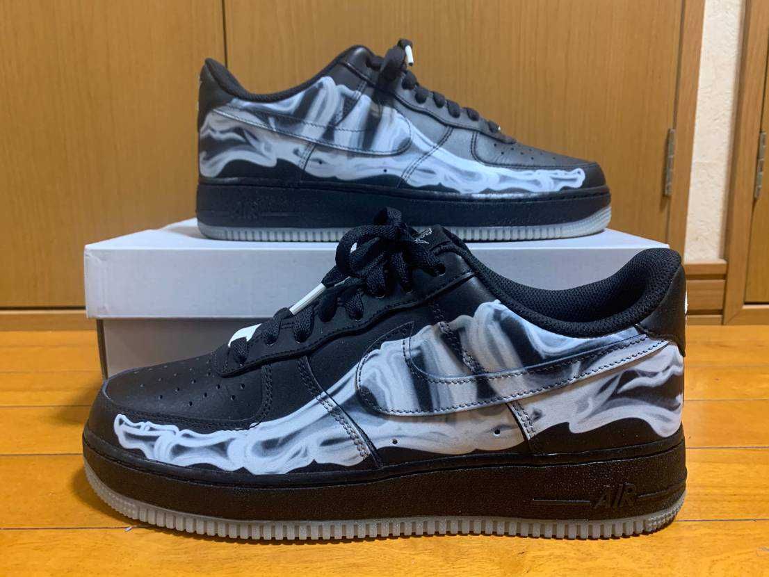Nike Air Force 1 Low "Black Skeleton"