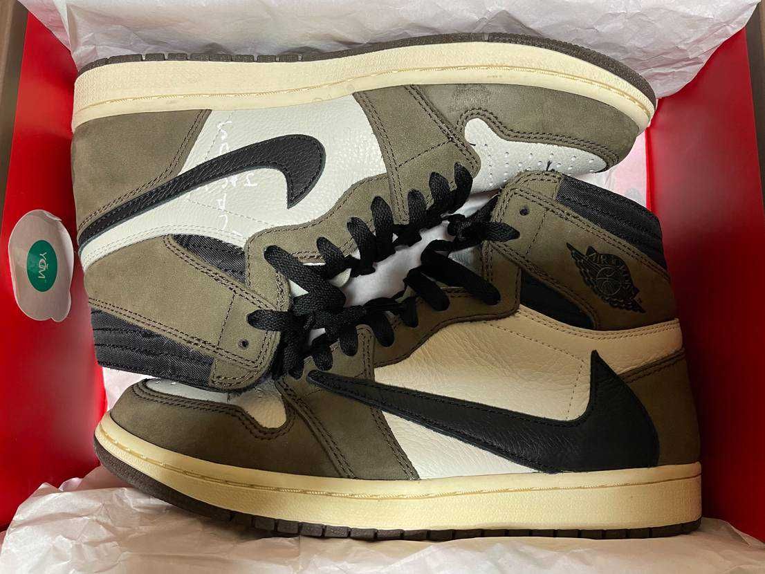 Travis Scott × Nike Air Jordan 1 Retro High OG TS SP "Sail/Dark Mocha"