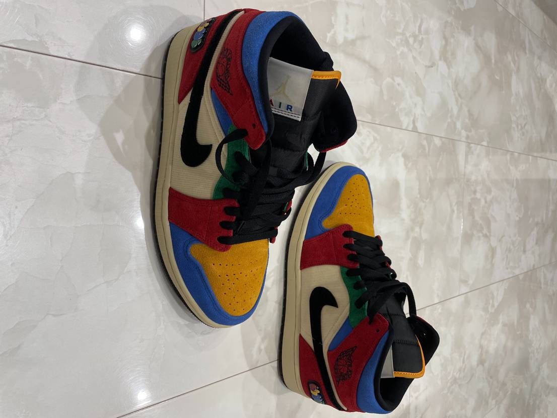 BLUE THE GREAT×NIKE AIR JORDAN 1 MID FEARLESS "MULTI"