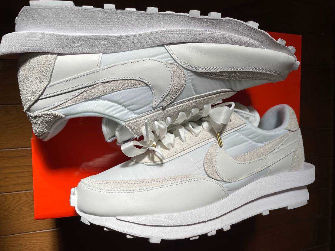 sacai × Nike LDV Waffle "Triple White"
