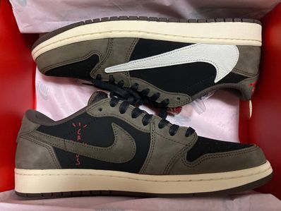 Travis Scott × Nike Air Jordan 1 Low OG SP-T "Black/Dark Mocha"