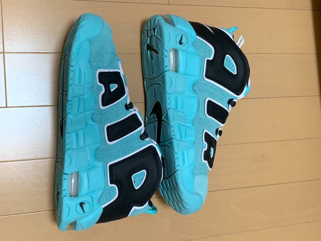 NIKE AIR MORE UPTEMPO GS "LIGHT AQUA / BLACK / WHITE"
