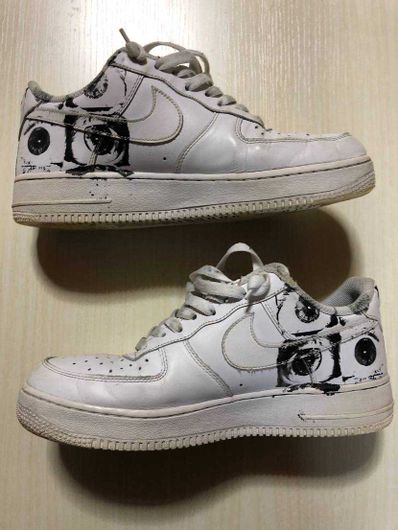 Supreme × COMME des GARCONS SHIRT × Nike Air Force 1 Low "White"
