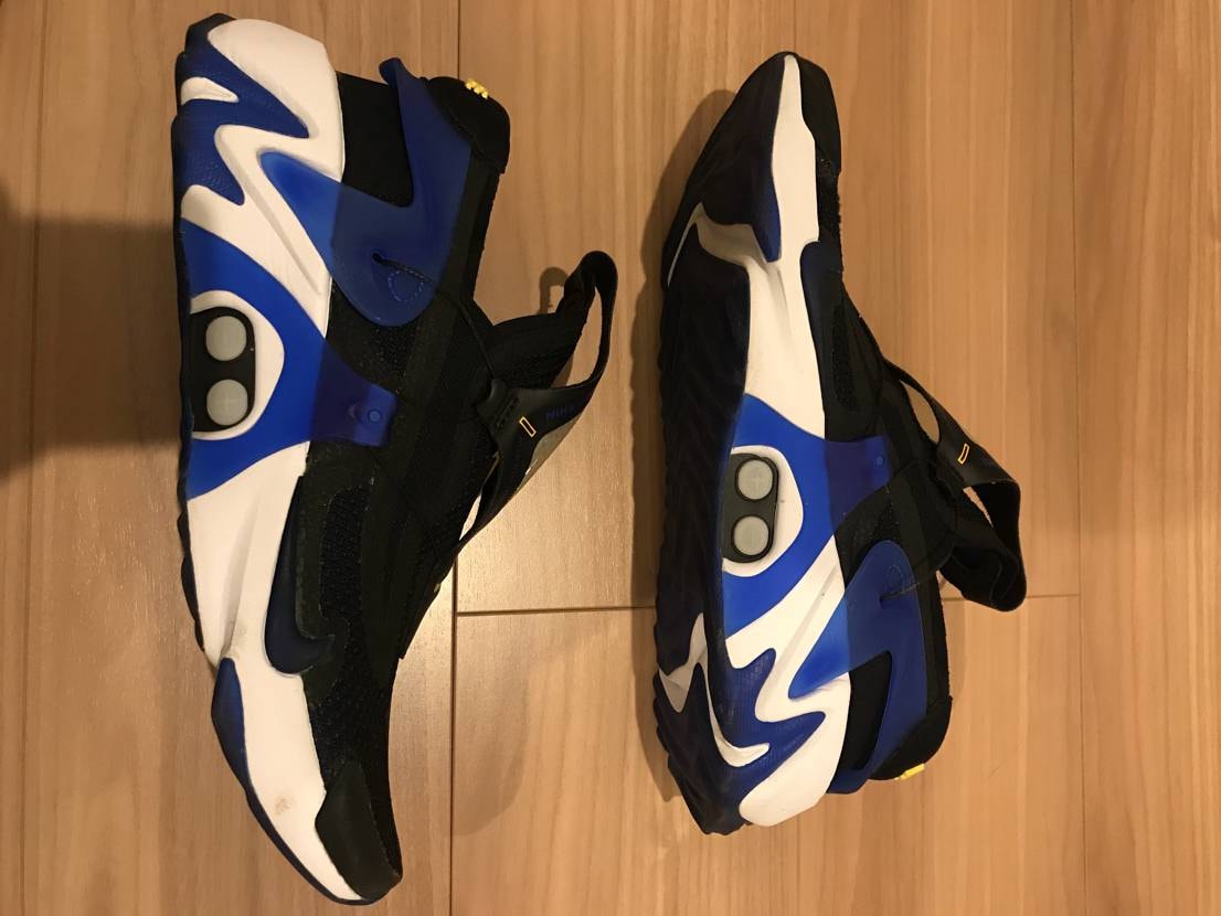 NIKE ADAPT HUARACHE "BLACK/RACER BLUE"