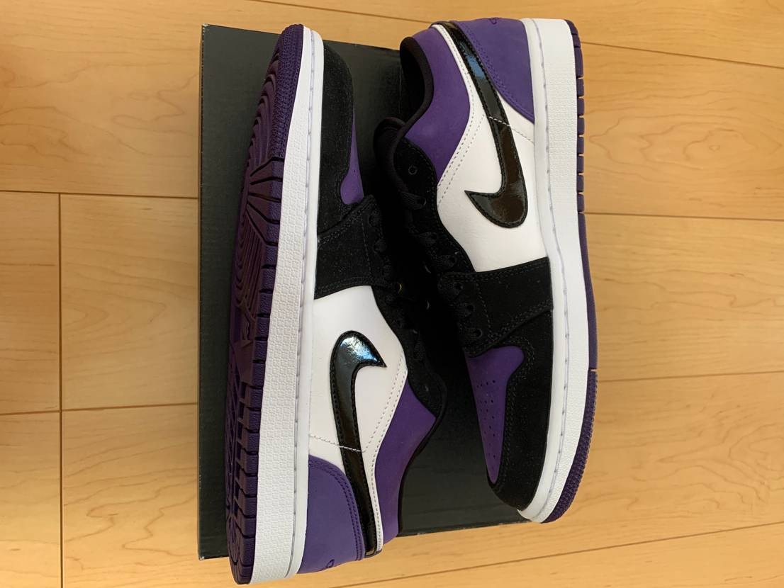 Nike Air Jordan 1 Retro Low "White/Black/Court Purple" 