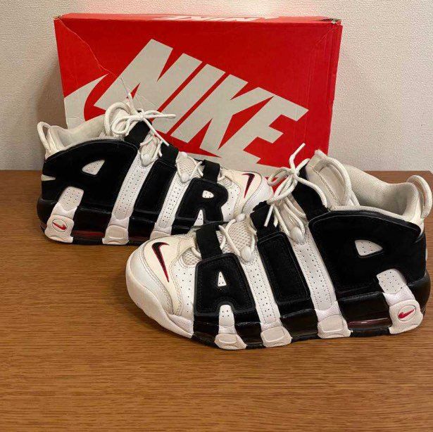 Nike Air More up Tempo "White/Black/University Red"(~2018)