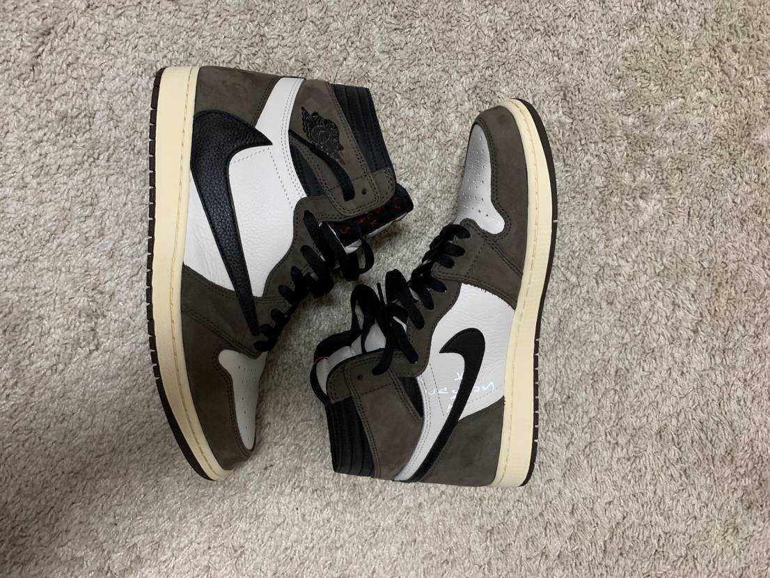 Travis Scott × Nike Air Jordan 1 Retro High OG TS SP "Sail/Dark Mocha"