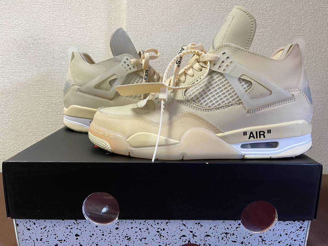 Off-White × Nike Women's Air Jordan 4 SP "Sail"